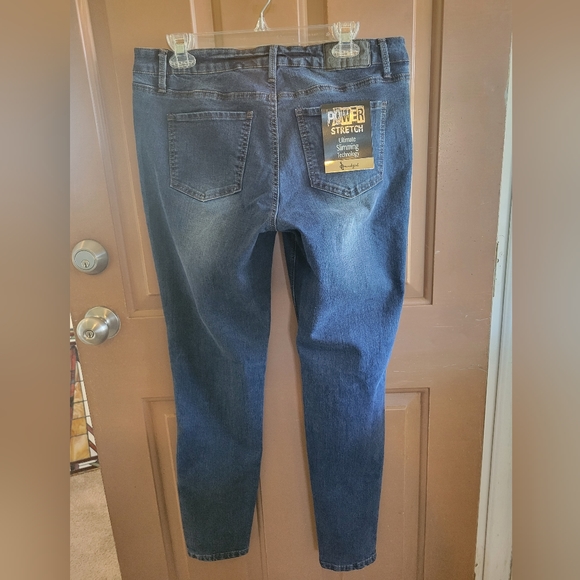 Soundgirl Power Stretch Slimmimg size 13 dark denim ankle length - Picture 4 of 6